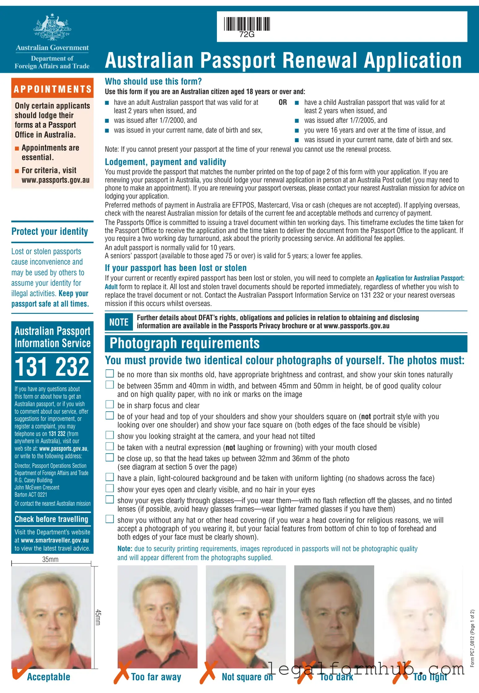 Fill Your Australian Passport Renewal Form
