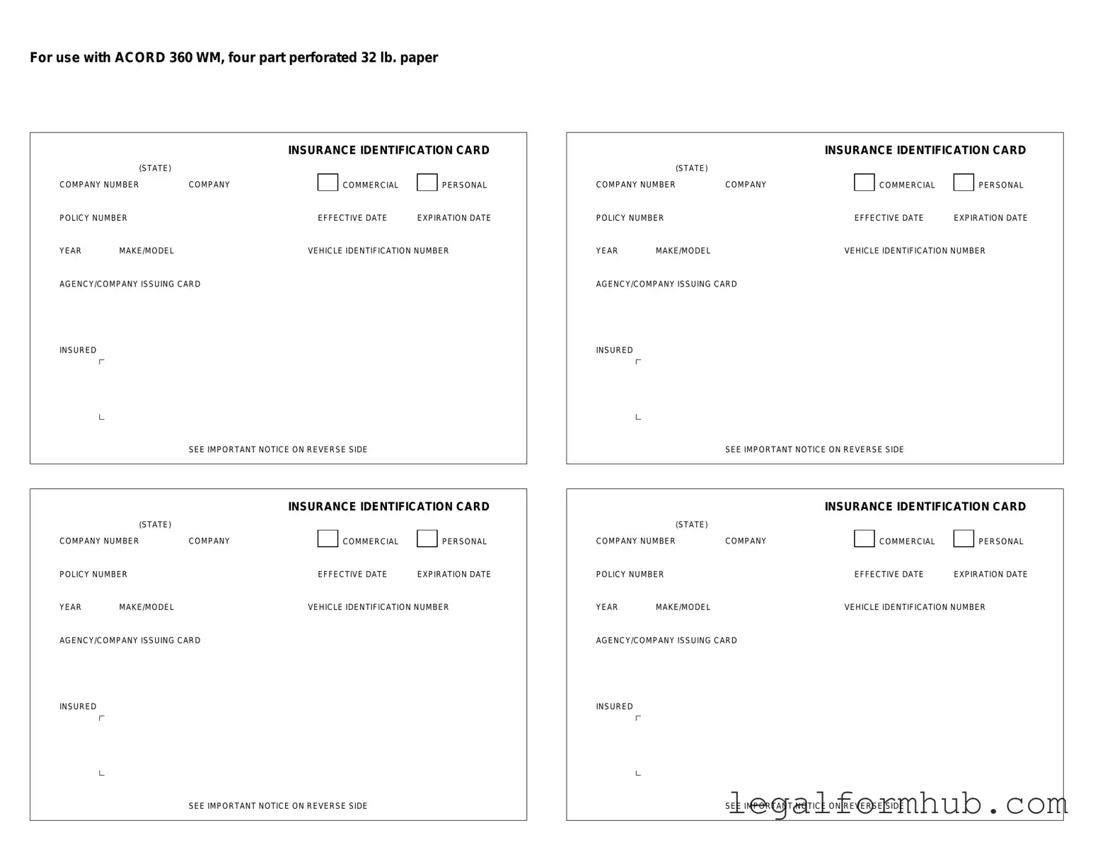 Fill Your Acord 50 WM Form