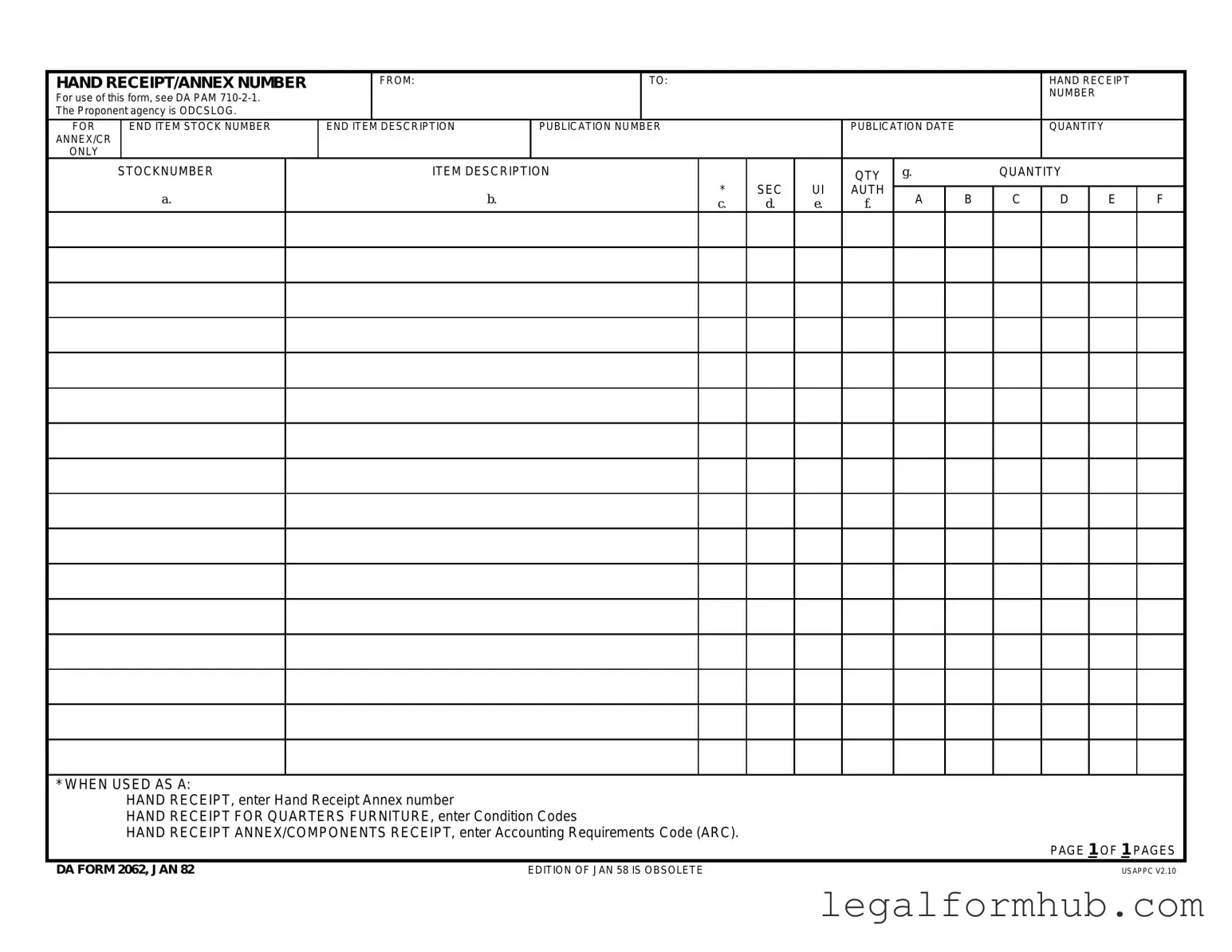 Fill Your Da Form