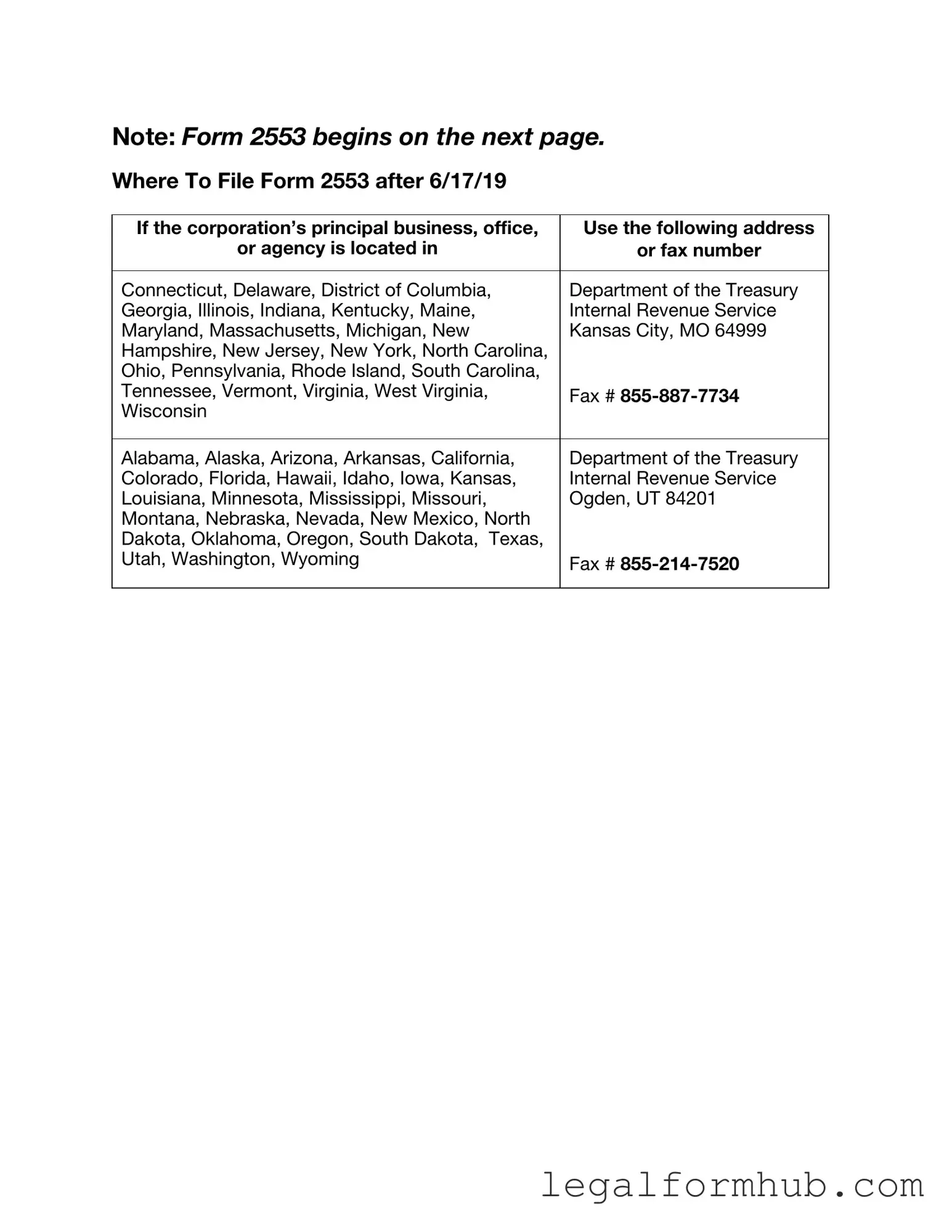 Fill Your IRS 2553 Form