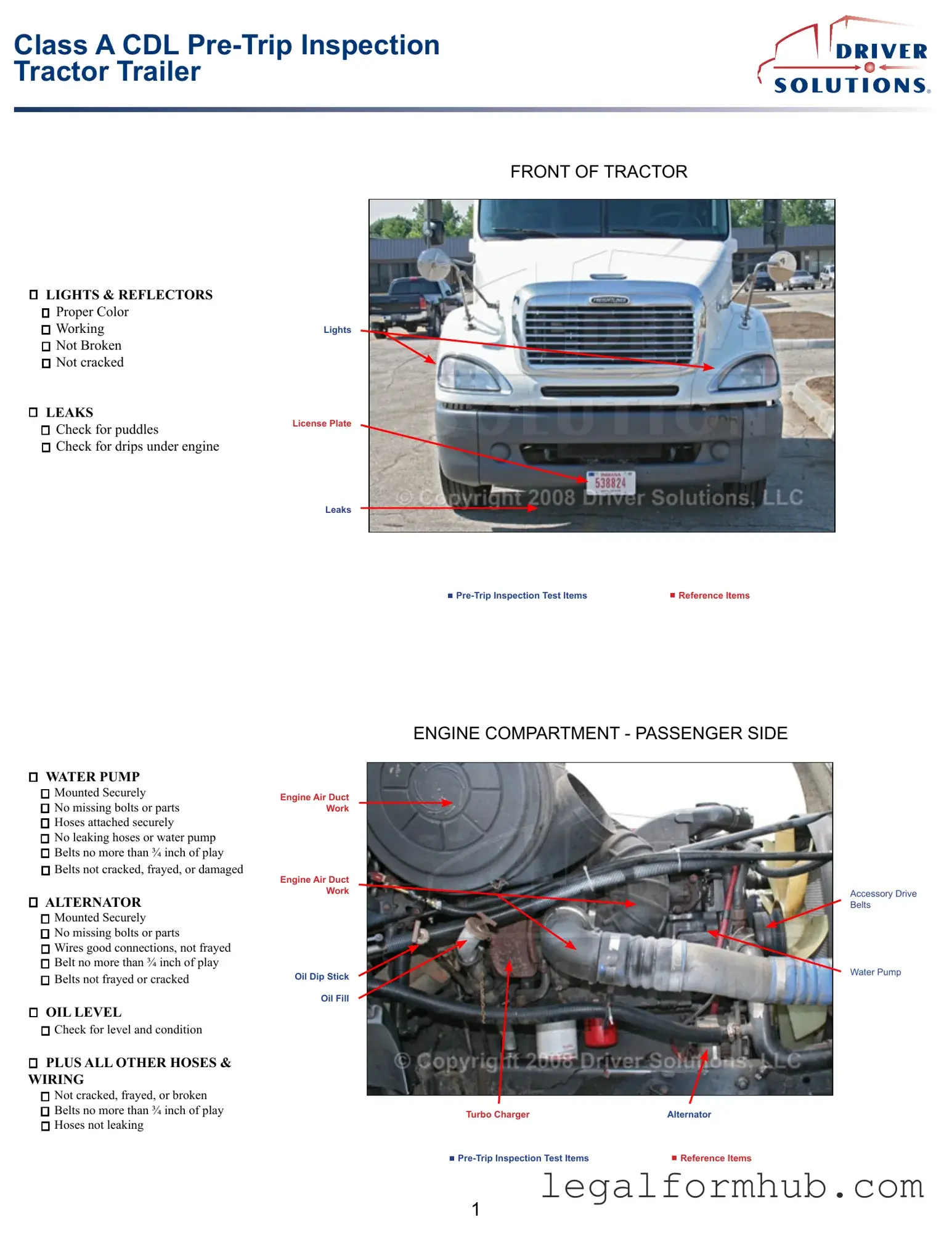 Fill Your Pre Trip Inspection Checklist Form