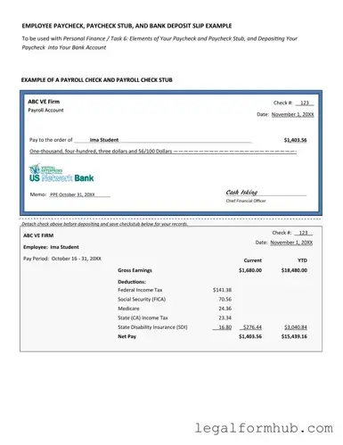 Fill Your Payroll Check Form