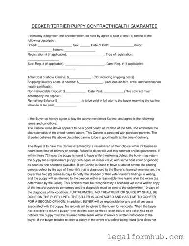 Fill Your Health Guarantee Form
