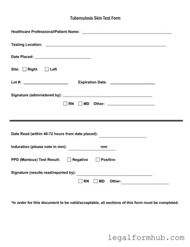 Fill Your Tb Test Form